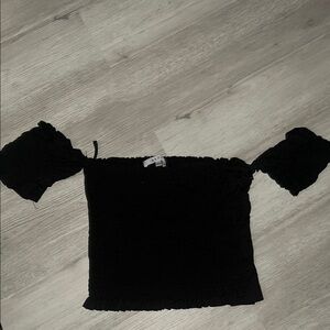 Elegant Black Off-Shoulder Top